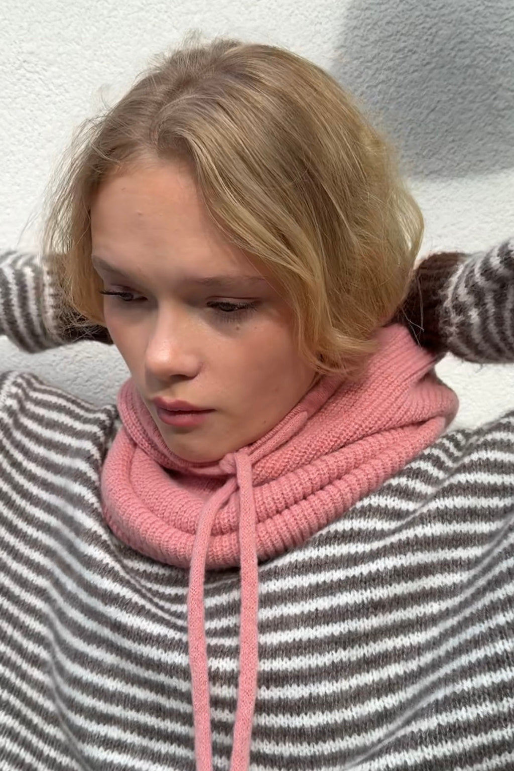 Rikke Cashmere Balaclava - Dusty Rose