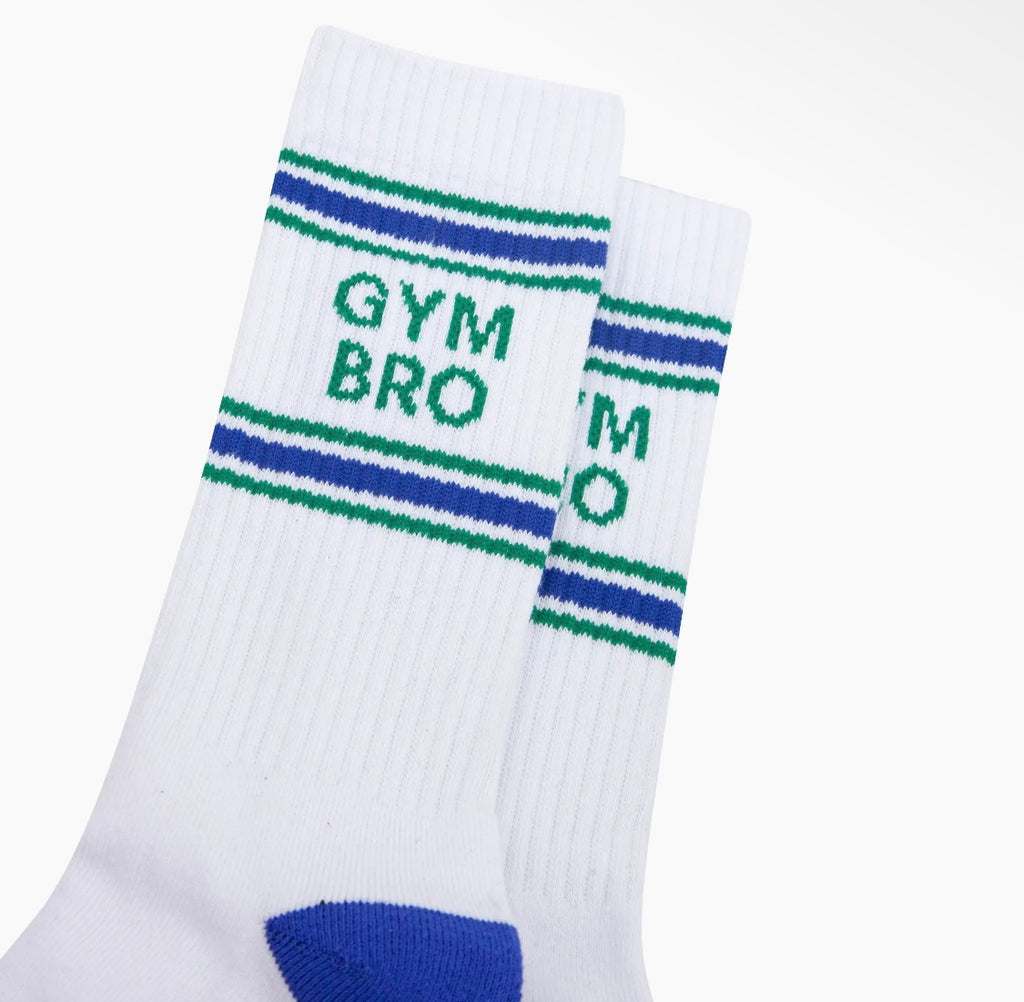 Gym Bro Organic Cotton Socks in White