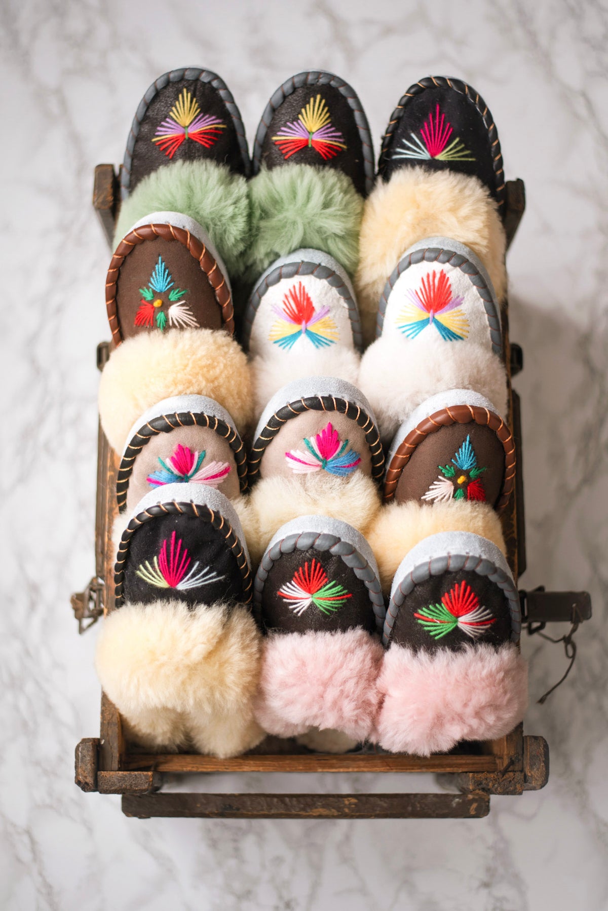 Lucky Dip Sheepskin Mules