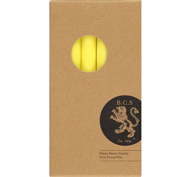 Primrose Yellow Eco Dinner Candles