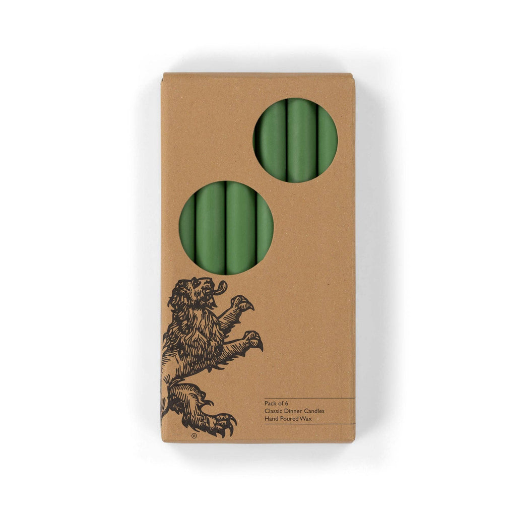 Emerald Eco Dinner Candles