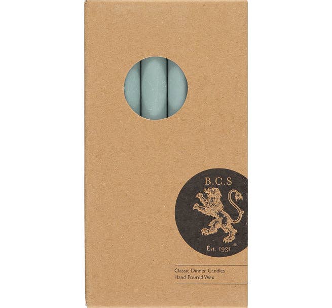 Opaline Green Eco Dinner Candles