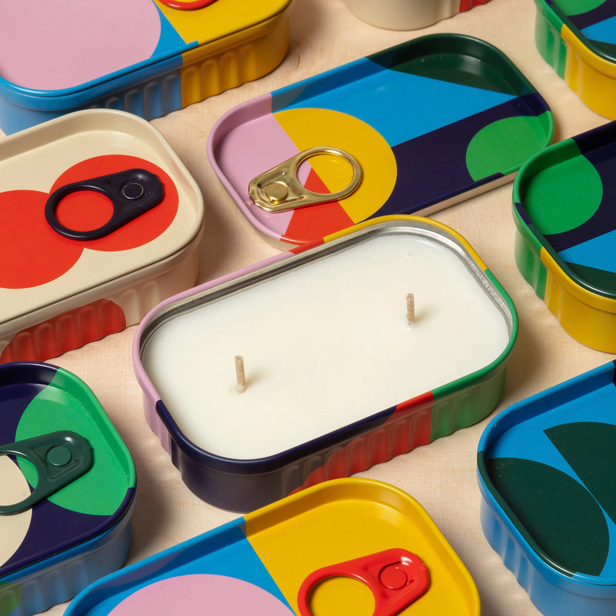 Block Design Tinned Goods - Candle Lover - Candle