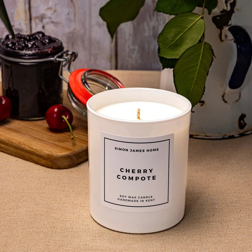 Simon James Home Cherry Compote Hanmade Soy Wax Candle