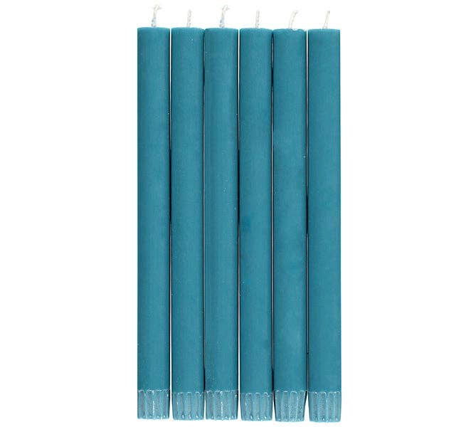Petrol Blue Eco Dinner Candles
