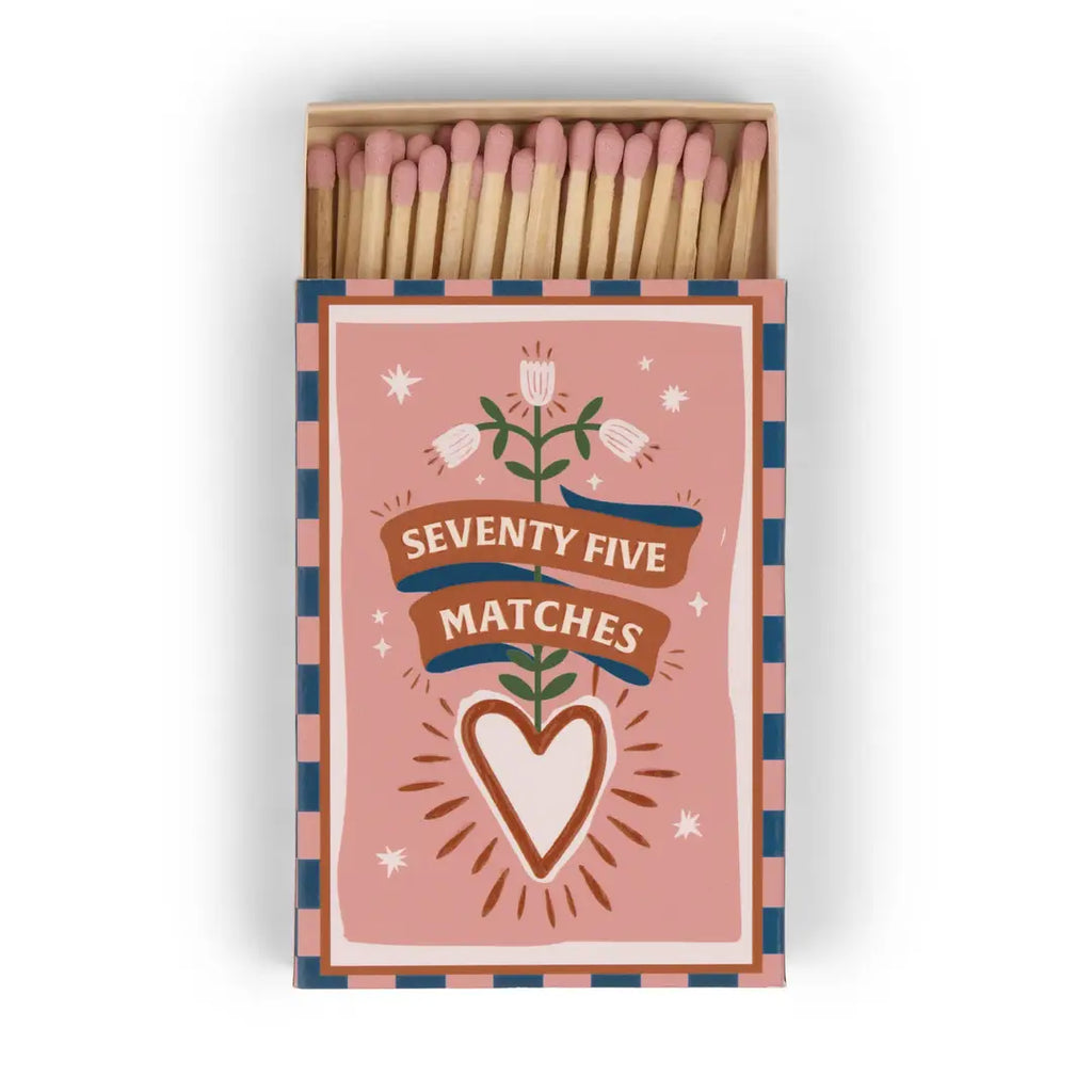 A Dopo Boxed Matches "Hearts" Set of 75 Matches