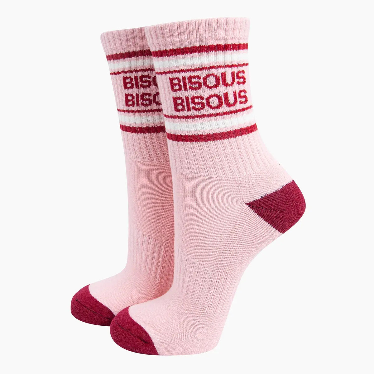 Bisous Bisous Organic Cotton Sports Socks in Pink