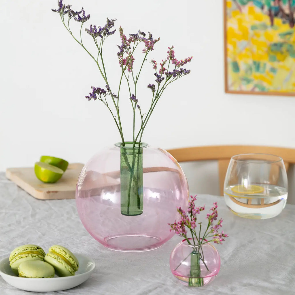 Mini Bubble Glass Vase - various colours