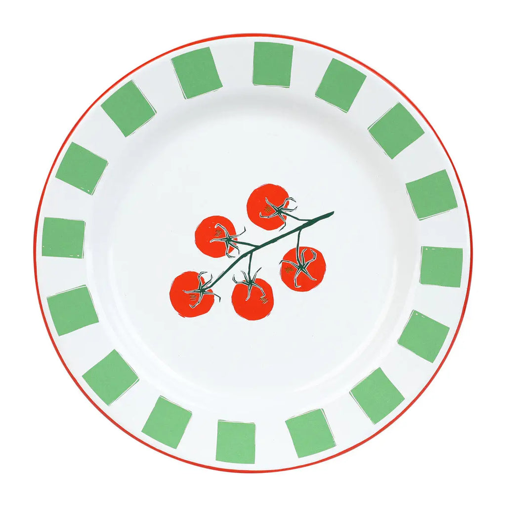 Bon Appetit Enamel Tomato Plate - 25 cm