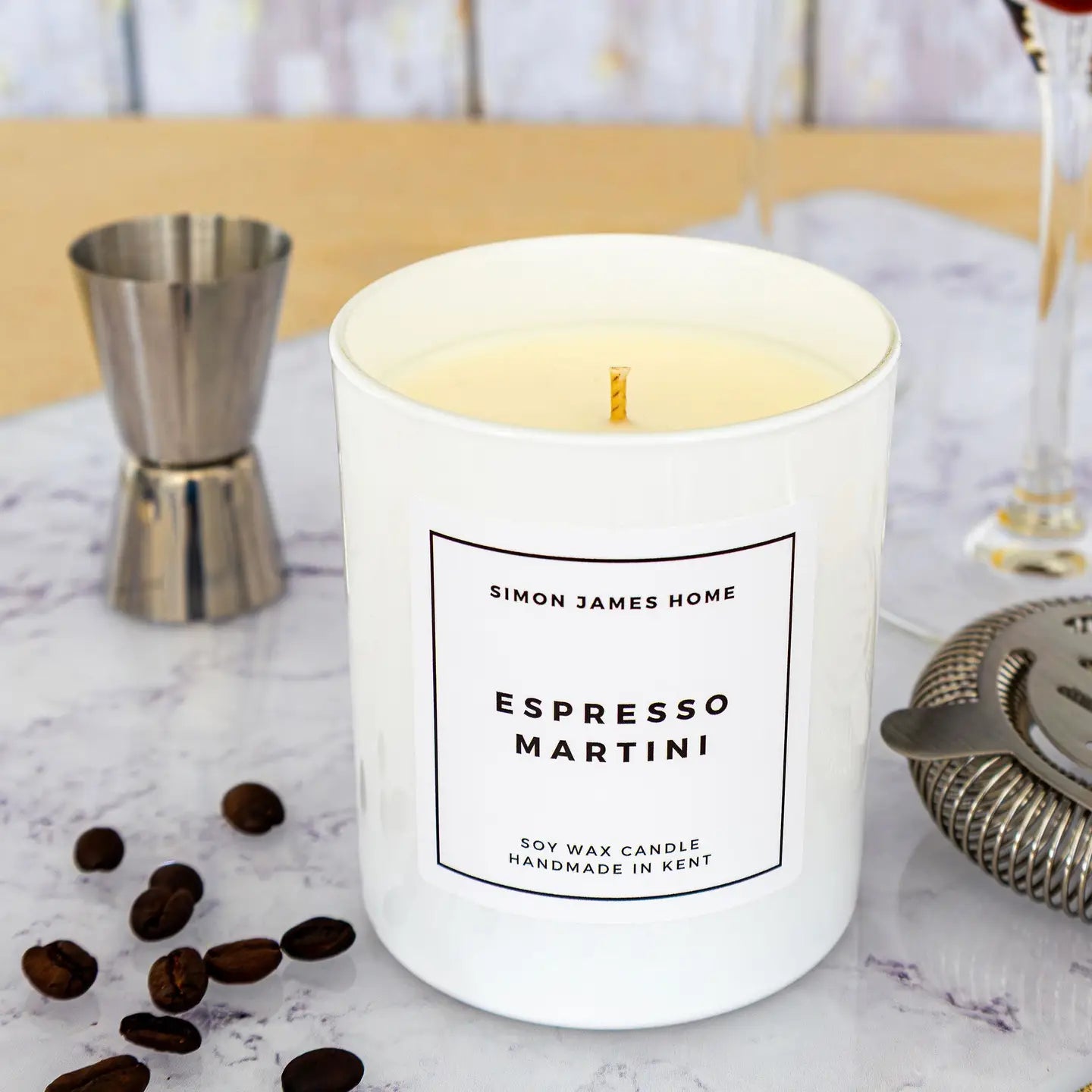 Simon James Home Espresso Martini handmade Soy Wax Candle