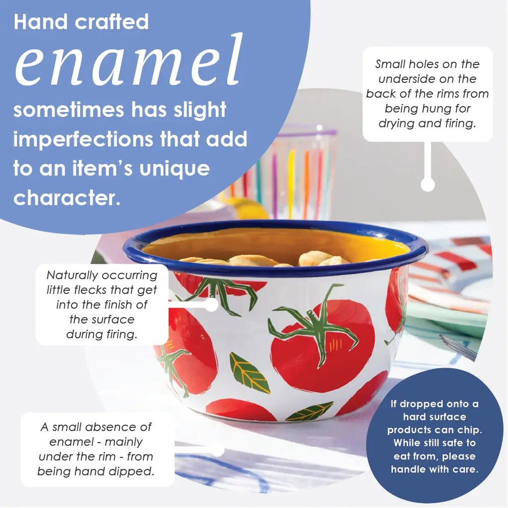 Bon Appetit Strawberry Enamel Bowl - 10cm