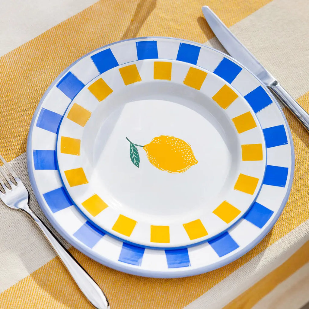 Bon Appetit Enamel Lemon Plate - 25 cm