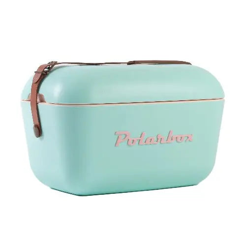 Polarbox 20L Retro Coolbox - Cyan Baby Rose Classic