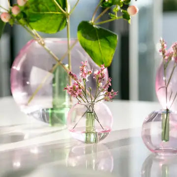 Mini Bubble Glass Vase - various colours