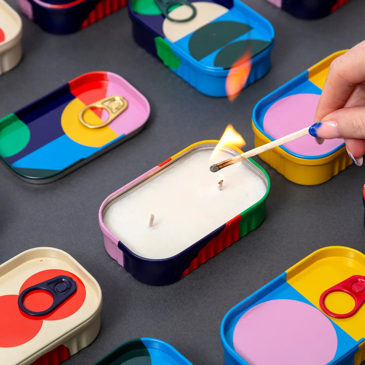 Block Design Tinned Goods - After Party - Candle