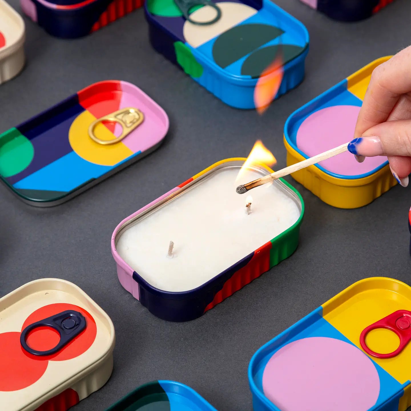 Block Design Tinned Goods - After Party - Candle